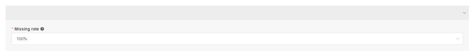 Filtering sites with missing rate