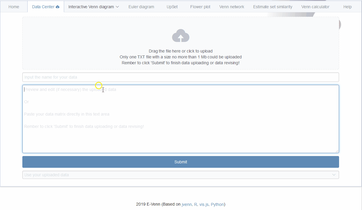 Animation showing pasting as uploading.